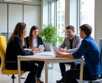 Astifana team collaborating in Olomouc office