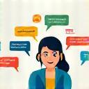 Support agent sharing information in multiple languages